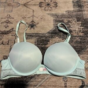 PINK Victoria's Secret Light Mint push up Bra